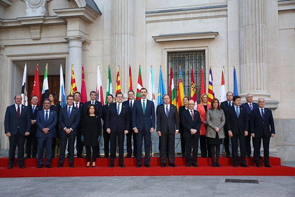 Reunión de los presidentes autonómicos con el Gobierno central. Foto: PP