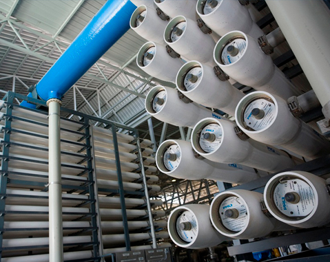 Detalle de la planta desalinizadora de Torrevieja. Foto: Acciona
